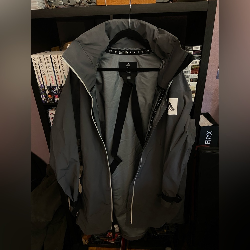 Adidas rain rdy waterproof trench shell jacket